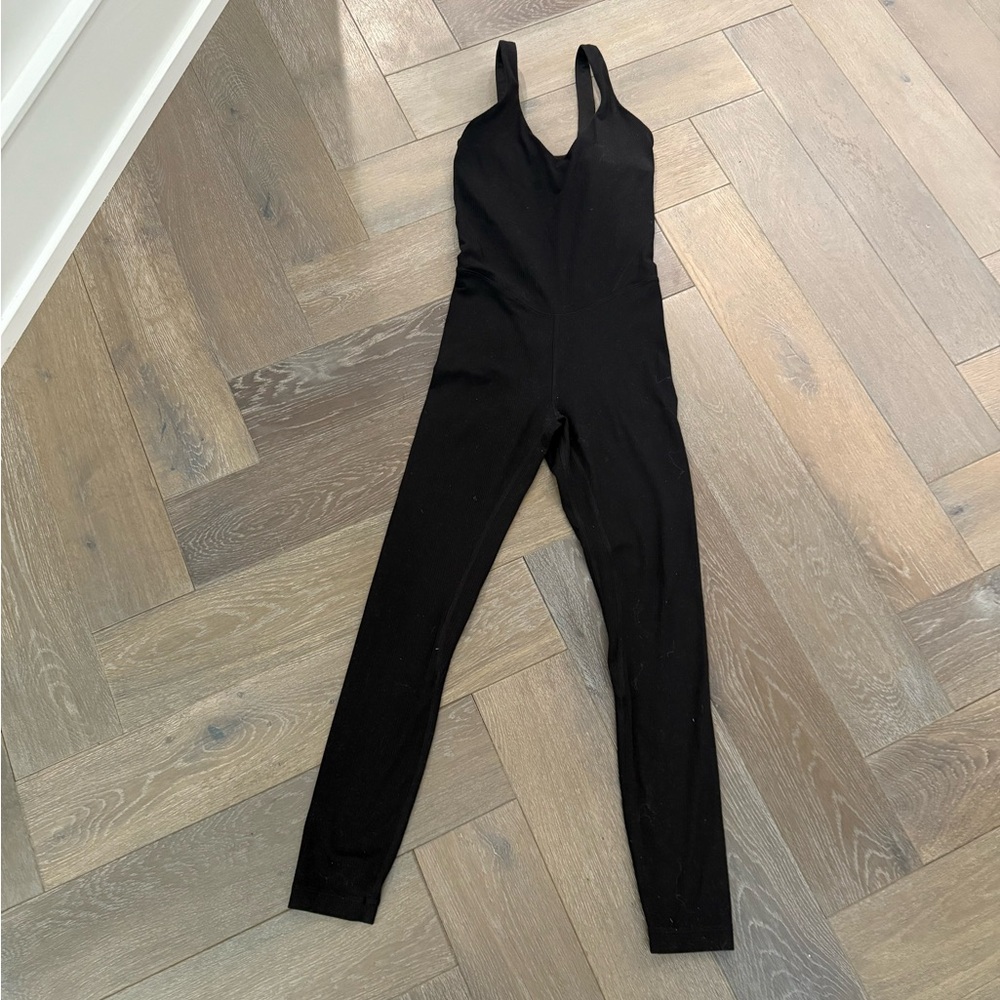 Lululemon Athletica Black Jumpsuit with Stretchy Fit